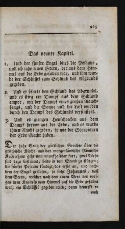 Das neunte Kapitel