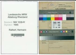 Entnazifizierung Hermann Rathert , geb. 00.00.0000 (Buchhalter)