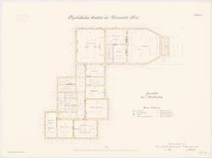 Physikalisches Institut der Christian-Albrechts-Universität Kiel: Grundriss 1. OG 1:100