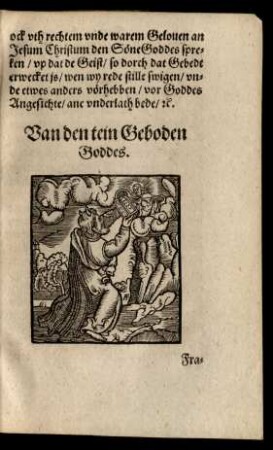 Van den tein Geboden Goddes.