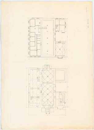 Rathaus, Hann. Münden: Grundrisse KG und EG (wie Inv.nr. 6845)