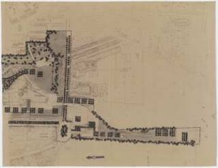 Bundesgartenschau 1971, Köln Ideenwettbewerb Grünzug Süd: Lageplan mit Gartenplan 1:1000
