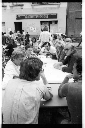 Kleinbildnegativ: Chamissoplatz, Bergmannstraße, 1980