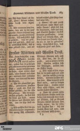 Frommer Wittwen und Waisen Trost