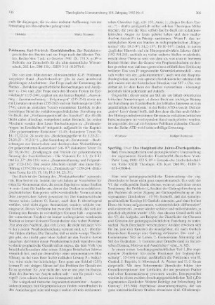 306-309 [Rezension] Sperling, Uwe, Das theophanische Jahwe-Überlegenheitslied