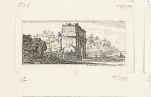 Konstantinsbogen, Blatt 10 der Folge "Antiche e moderne vedute di Romæ"
