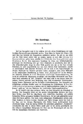Die Saarfrage