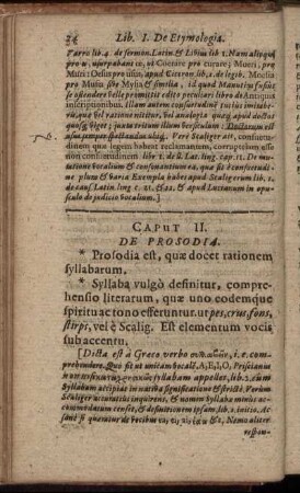 Caput II. De Prosodia.