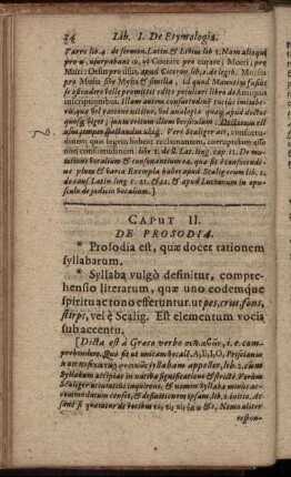 Caput II. De Prosodia.