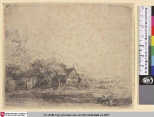 [Landschaft mit trinkender Kuh; Landscape with a Cow Drinking; L'abreuvoir de la vache]