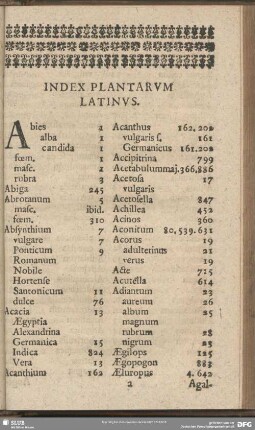 Index Plantarum Latinus