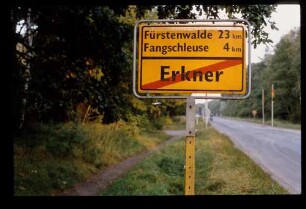 Erkner-Schild 10.10.80.