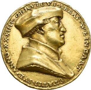 Medaille auf Abt Gerwig Blarer von Weingarten 1529