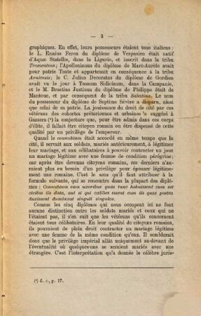 Note sur le sens d'une formule de quelques diplomes militaires