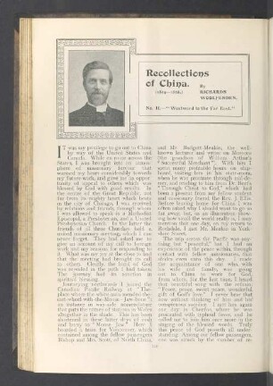 Recollections of China. (1894—1898.)