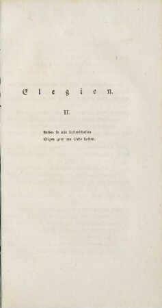 Elegien. II.