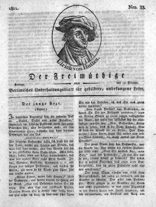 Nro. 33, Freitag, den 15. Februar 1811