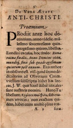 Diatriba de vera aetate Antichristi