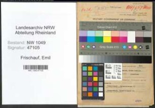 Entnazifizierung Emil Frischauf , geb. 12.03.1891 (Zahnarzt)