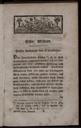 Erster Abschnitt. - Vierter Abschnitt.