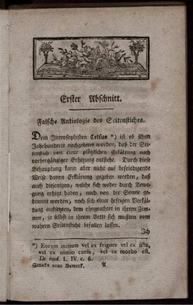 Erster Abschnitt. - Vierter Abschnitt.