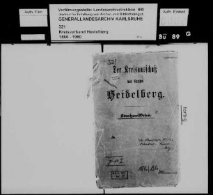 Kreisstraße 155: Wiesloch - Mauer (Heft I)