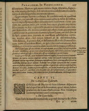 221-267, Caput VI. De varia luce fiderum