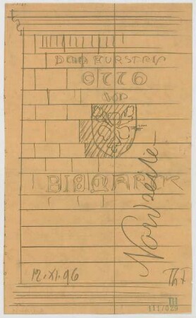 Fischer, Theodor; Berg am Starnberger See - Rottmannshöhe (Bayern); Bismarckturm - Nordseite (Ansicht)