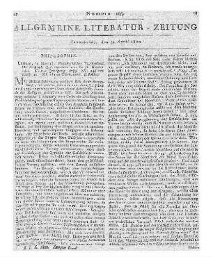 Heydenreich, K. H.: Philosophisches Taschenbuch für denkende Gottesverehrer. Jg. 3. Leipzig: Martini 1799