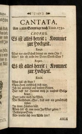 157-160, Cantata