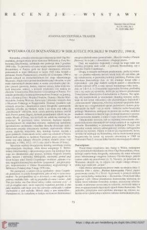 Recenzje - Wystawy