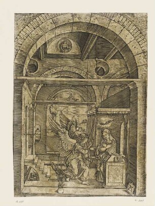 Verkündigung, Blatt 7 der Folge "Marienleben"