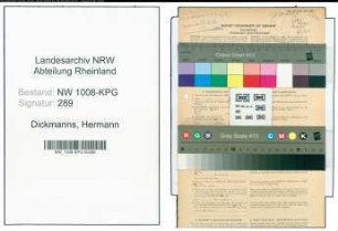 Entnazifizierung Hermann Dickmanns , geb. 04.08.1896 (Buchdrucker)
