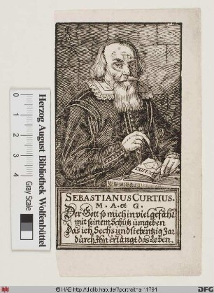 Bildnis Sebastian Kurz (lat. Curtius) d. Ä.