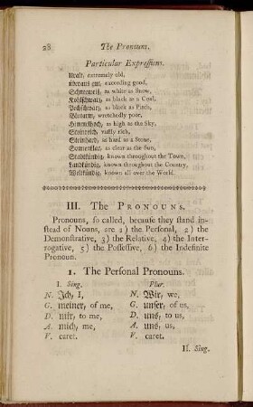 III. The Pronouns.