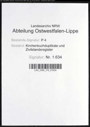 Kirchenbuchduplikat der katholischen Gemeinde Bökenförde (GHT 1866). (Gemeinde: Bökenförde, katholische Gemeinde)