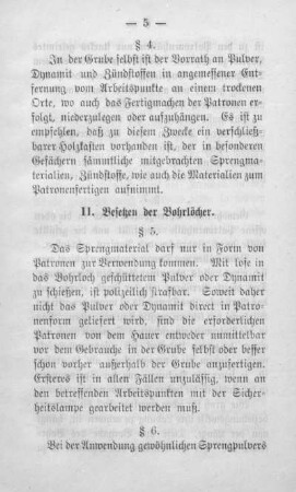 II. Besetzen der Bohrlöcher.