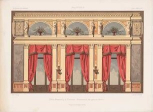 Palais Kronenberg, Warschau: Innenansicht Fensterwand großer Saal (aus: Architektonisches Skizzenbuch, H.123/6, 1873)