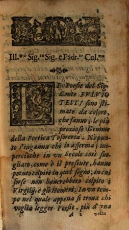 Opere Del Sig. Conte Don Fvlvio Testi, 1