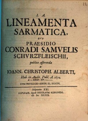 Lineamenta Sarmatica