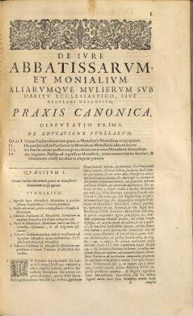 D. Ascanivs Tambvrinivs Monachvs Vallisvmbrosae, De Ivre Abbatissarvm, Et Monialivm, Sive Praxis Gvbernandi Moniales, Aliasqve Mvlieres Svb Habitv Ecclesiastico, Et Regvlari Degentes : Ad stylum Curiae Romanae elucubrata ; Conciliorvm ... SS. Patrum Sanctionibus, Theologorum, ac Iusdicentium Sententiis roborata, atque illustrata. Cvi Accedvnt Sacrae Rotae Romanae Decisiones quamplurimae, praesertim quaedam nouißimae, non antea in lucem editae, quae vnà cum Formulario Epistolarum Pastoralium, Institutionum, Ordinationum, Reformationum, aliorúmque agendorum pro eisdem Monialibus, in fine Operis apponuntur