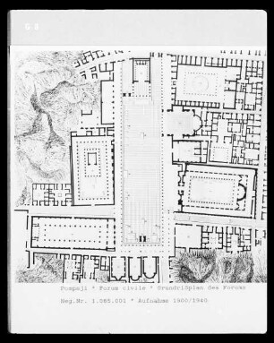 Pompeji, Grundriss des Forum civile