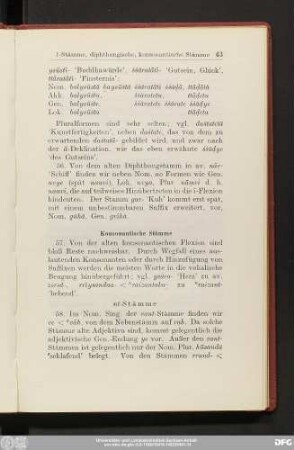 Konsonantische Stämme