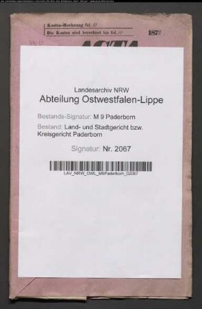 Erblasser: Sauerland, Therese oder Theresia, geb. Toelle oder Tölle: