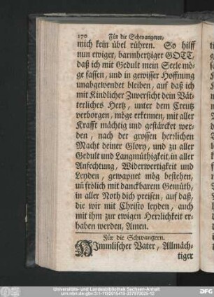 Für die Schwangern.