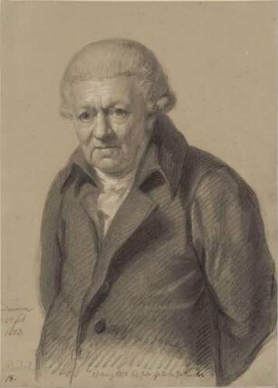 Bildnis Riedel, Johann Anton (1732/36-1816), Maler, Radierer