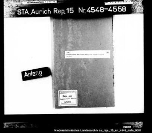 Die dem Johann Aden Mennen gestattete Schankwirtschaft in Hesel