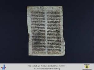 Vitaspatrum, deutsch, Fragment