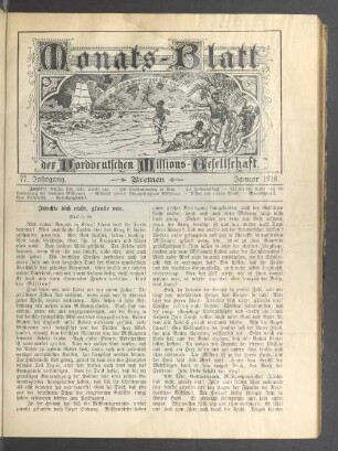 77. Jahrgang. Bremen. Januar 1916