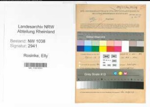 Entnazifizierung Elly Rosinke , geb. 29.04.1915 ()